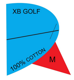 XB GOLF 100% COTTON M