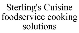 STERLING'S CUISINE FOODSERVICE COOKING SOLUTIONS