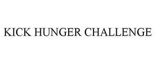 KICK HUNGER CHALLENGE