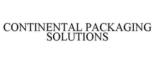 CONTINENTAL PACKAGING SOLUTIONS