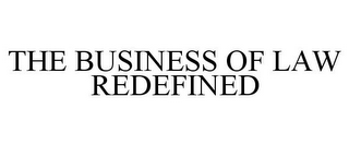 THE BUSINESS OF LAW REDEFINED