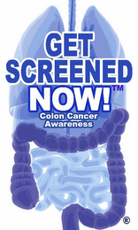 GET SCREENED NOW! COLON CANCER AWARENESS