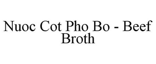 NUOC COT PHO BO - BEEF BROTH