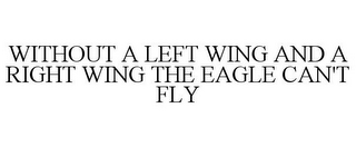 WITHOUT A LEFT WING AND A RIGHT WING THE EAGLE CAN'T FLY