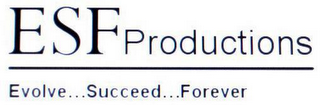 ESF PRODUCTIONS EVOLVE...SUCCEED...FOREVER