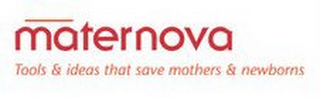 MATERNOVA TOOLS & IDEAS THAT SAVE MOTHERS & NEWBORNS