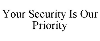 YOUR SECURITY IS OUR PRIORITY