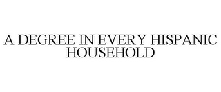 A DEGREE IN EVERY HISPANIC HOUSEHOLD