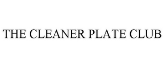 THE CLEANER PLATE CLUB