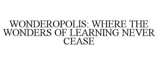 WONDEROPOLIS: WHERE THE WONDERS OF LEARNING NEVER CEASE