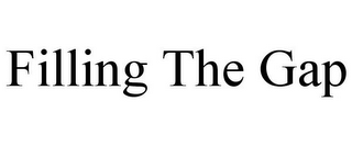 FILLING THE GAP