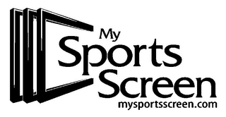 MY SPORTS SCREEN MYSPORTSSCREEN.COM