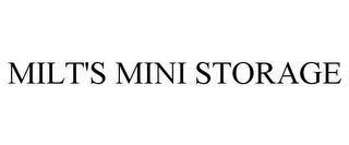 MILT'S MINI STORAGE