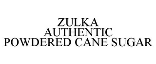 ZULKA AUTHENTIC POWDERED CANE SUGAR