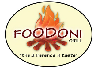 FOODONI GRILL "THE DIFFERENCE IN TASTE"