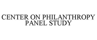 CENTER ON PHILANTHROPY PANEL STUDY