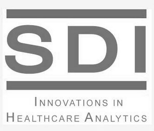 SDI INNOVATIONS IN HEALTHCARE ANALYTICS