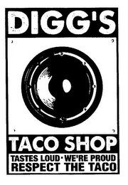 DIGG'S TACO SHOP TASTES LOUD - WE'RE PROUD RESPECT THE TACO