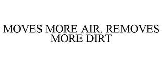 MOVES MORE AIR. REMOVES MORE DIRT