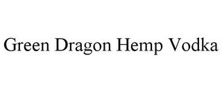 GREEN DRAGON HEMP VODKA