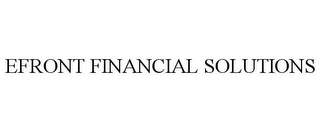 EFRONT FINANCIAL SOLUTIONS