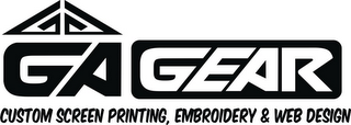 GA GEAR CUSTOM SCREEN PRINTING, EMBROIDERY & WEB DESIGN