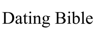 DATING BIBLE