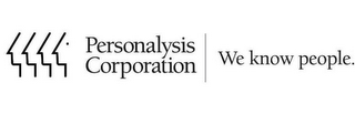 PERSONALYSIS CORPORATION WE KNOW PEOPLE.