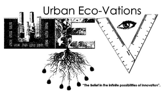 URBAN ECO-VATIONS U E V "THE BELIEF IN THE INFINITE POSSIBILLTIES OF INNOVATION".