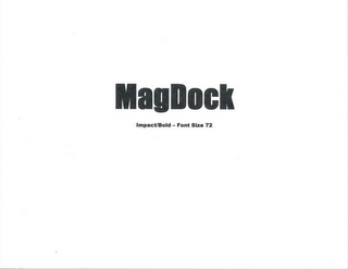 MAGDOCK IMPACT/BOLD - FONT SIZE 72