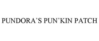 PUNDORA'S PUN'KIN PATCH