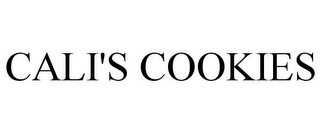 CALI'S COOKIES