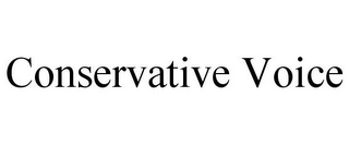 CONSERVATIVE VOICE