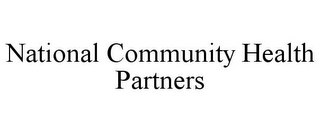 NATIONAL COMMUNITY HEALTH PARTNERS