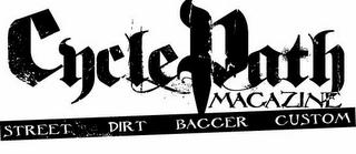 CYCLEPATH MAGAZINE STREET DIRT BAGGER CUSTOM