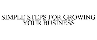 SIMPLE STEPS FOR GROWING YOUR BUSINESS