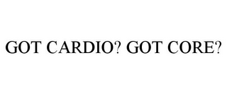 GOT CARDIO? GOT CORE?