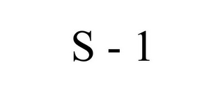 S - 1