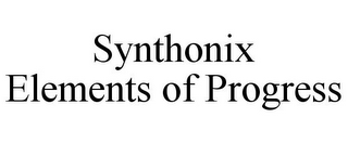 SYNTHONIX ELEMENTS OF PROGRESS