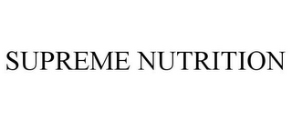 SUPREME NUTRITION