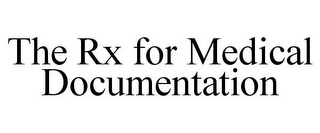 THE RX FOR MEDICAL DOCUMENTATION