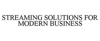 STREAMING SOLUTIONS FOR MODERN BUSINESS