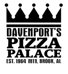 DAVENPORT'S PIZZA PALACE EST. 1964 MTN.BROOK, AL