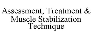 ASSESSMENT, TREATMENT & MUSCLE STABILIZATION TECHNIQUE