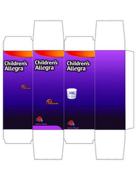 CHILDREN'S ALLEGRA 12 HOUR BERRY FLAVOR CHILDREN'S ALLEGRA BERRY FLAVOR READ LABEL DIRECTIONS CHILDREN'S ALLEGRA ALLERGY 2 TSP 10 ML 1TSP 5ML WASH AFTER USING