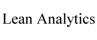 LEAN ANALYTICS