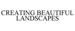 CREATING BEAUTIFUL LANDSCAPES