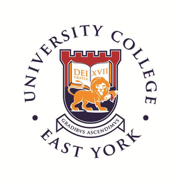 · EAST YORK · UNIVERSITY COLLEGE DEI XVII GRATIA GRADIBVS ASCENDIMVS