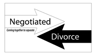 NEGOTIATED DIVORCE COMING TOGETHER TO SEPARATE