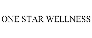 ONE STAR WELLNESS